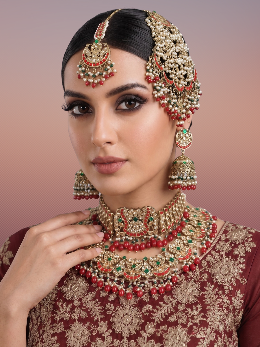 Zeenat Bridal Set-Multicolor