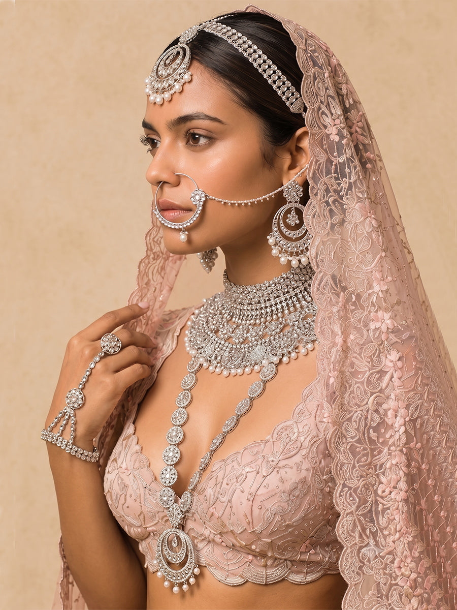Himangi Bridal Set-Silver