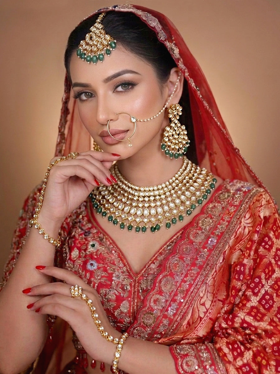 Rushali Bridal Set-Green