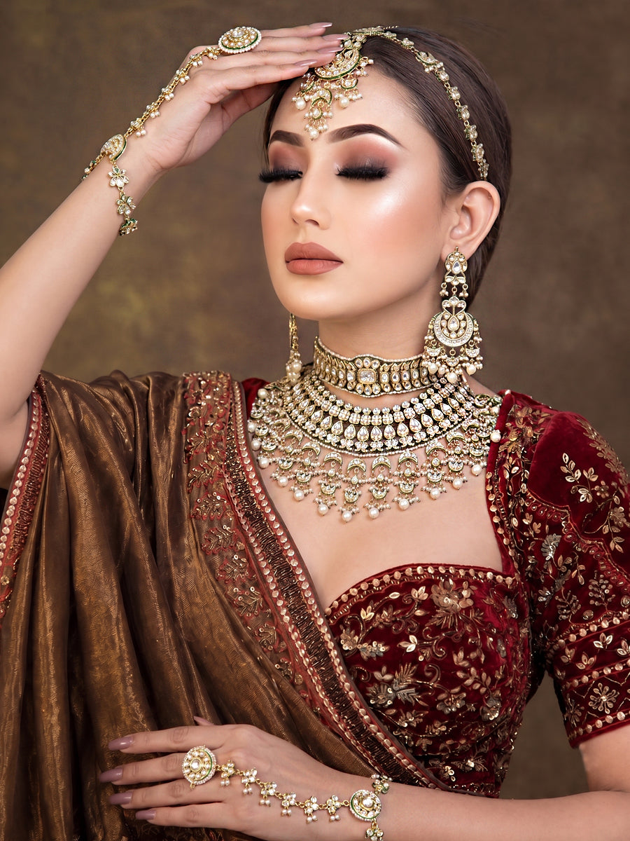 Pranali Bridal Set-White