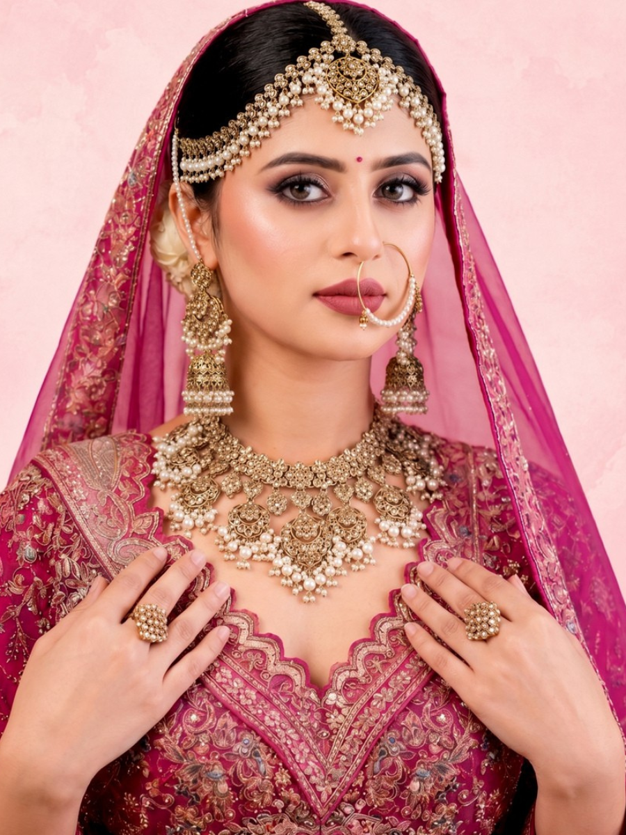 Nivika Bridal Set-Gold