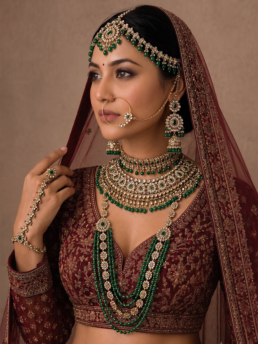 Poorva Bridal Set-Green
