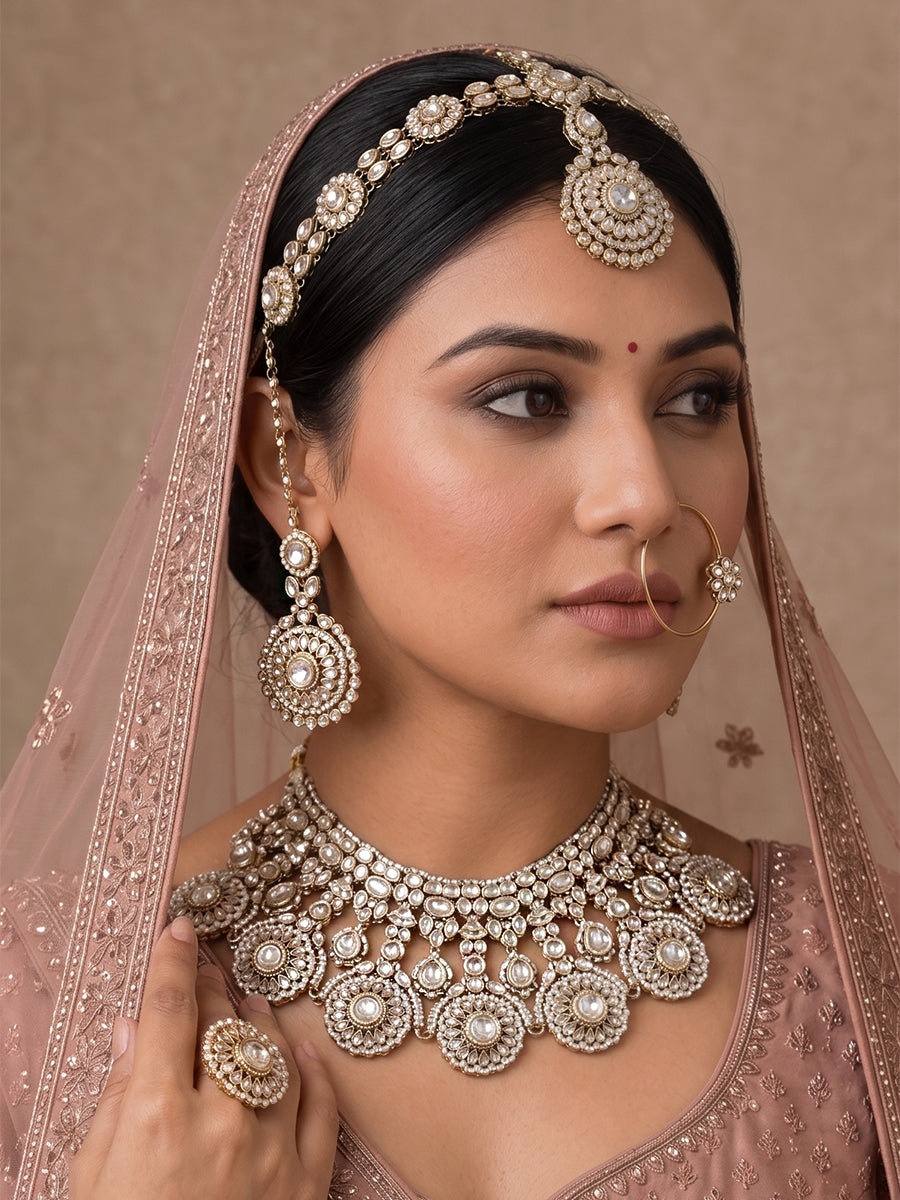 Pranika Bridal Set-White