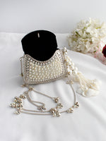 Dhwani Micro Clutch Bag-Silver