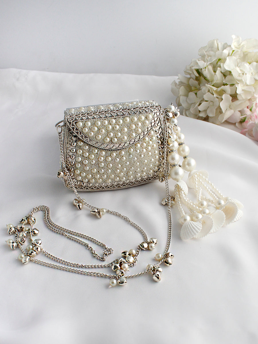 Dhwani Micro Clutch Bag_silver