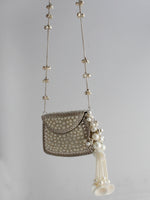 Dhwani Micro Clutch Bag -Silver