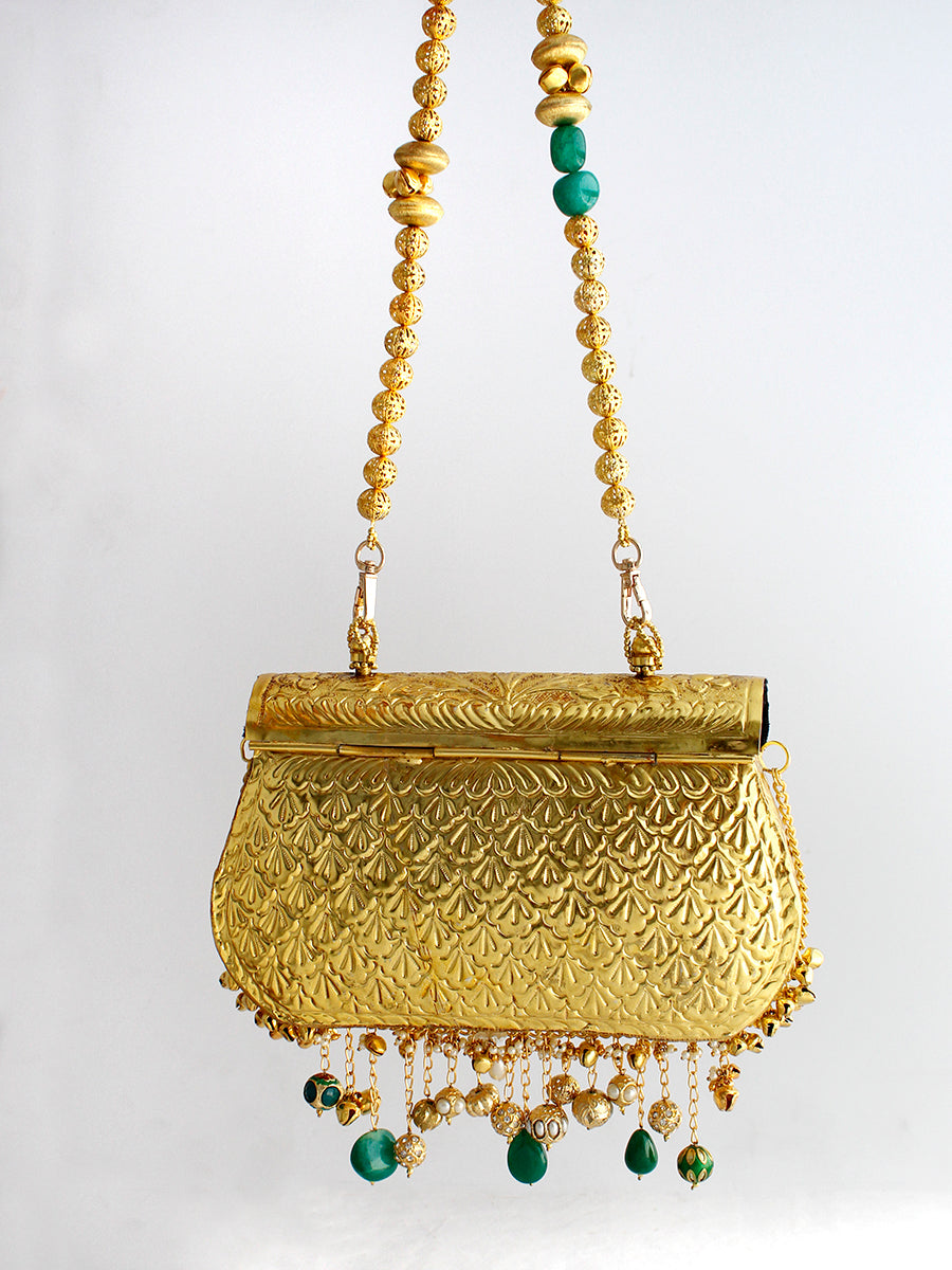 Anshula Metal Clutch Bag