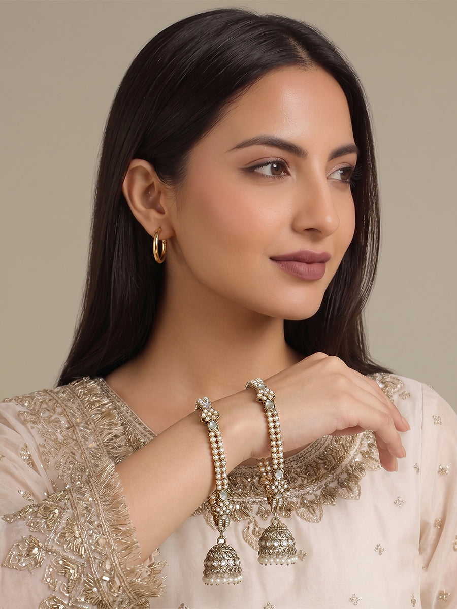 Mehar Jhumki Bangle  - Gold