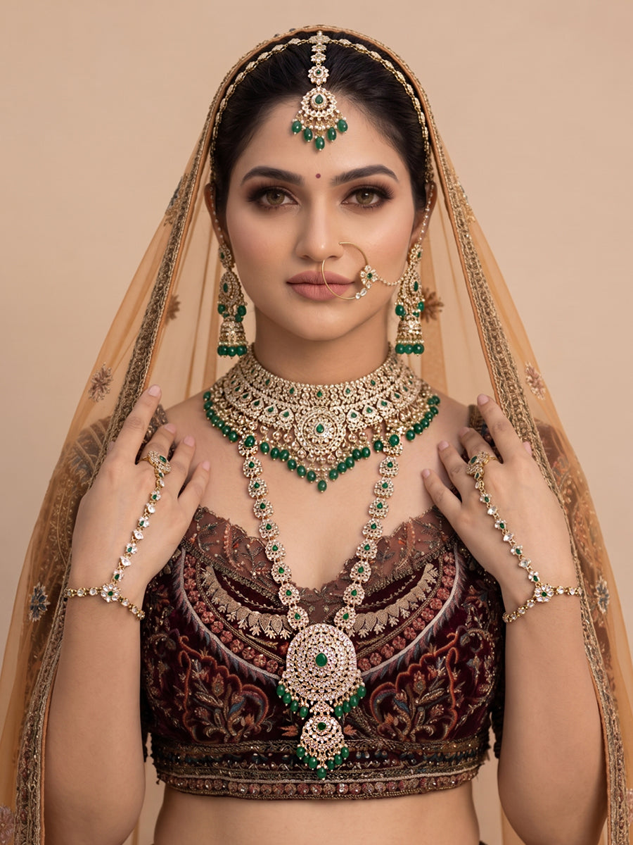 Poorva Bridal Set-Green