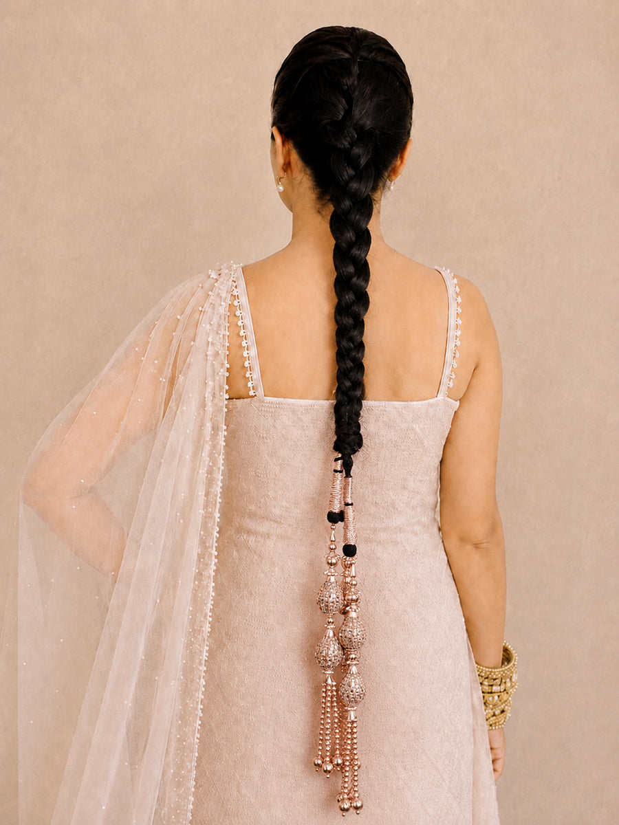 Sonam Paranda / Parandi Hair Accessory - Rose Gold