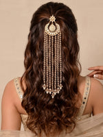 Vrinda Hair Accessory / Choti Ethnic Hair Jewelry with Fast International Shipping-Gold