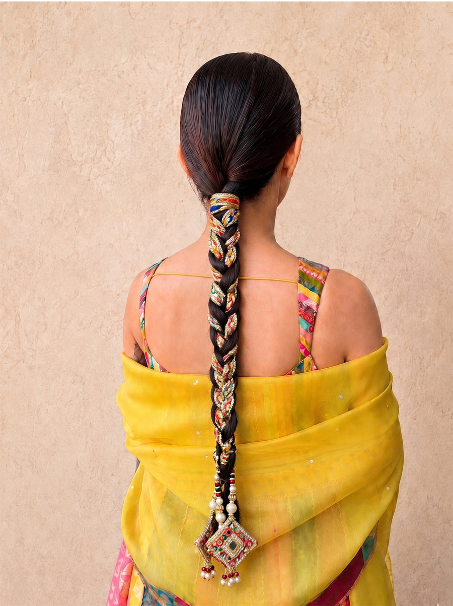 Archita Parandi / Paranda Colorful Punjabi Parandi | Ships Worldwide-Multicolor