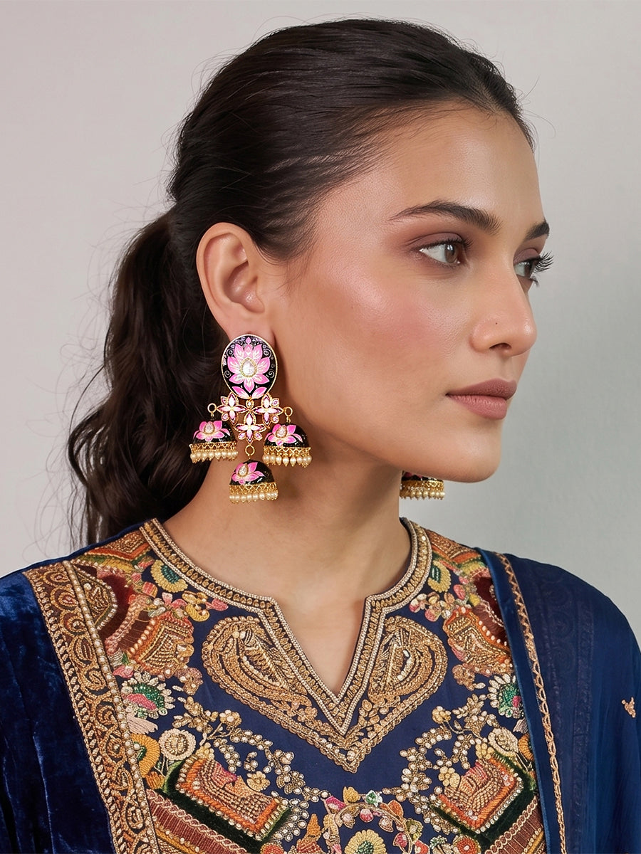 Mumbai Earrings - Blue 
