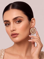 Gujrat Earrings-Maroon