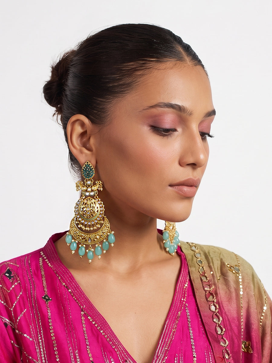 Ribha Earrings-Green