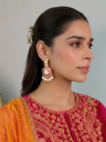 Sikkim Earrings - Hot pink