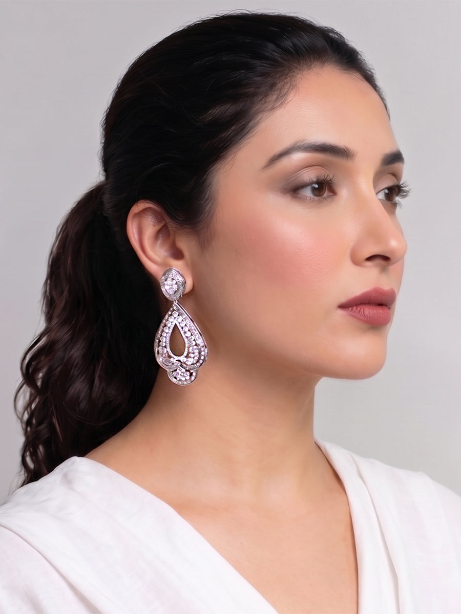 Gianna Earrings-Silver