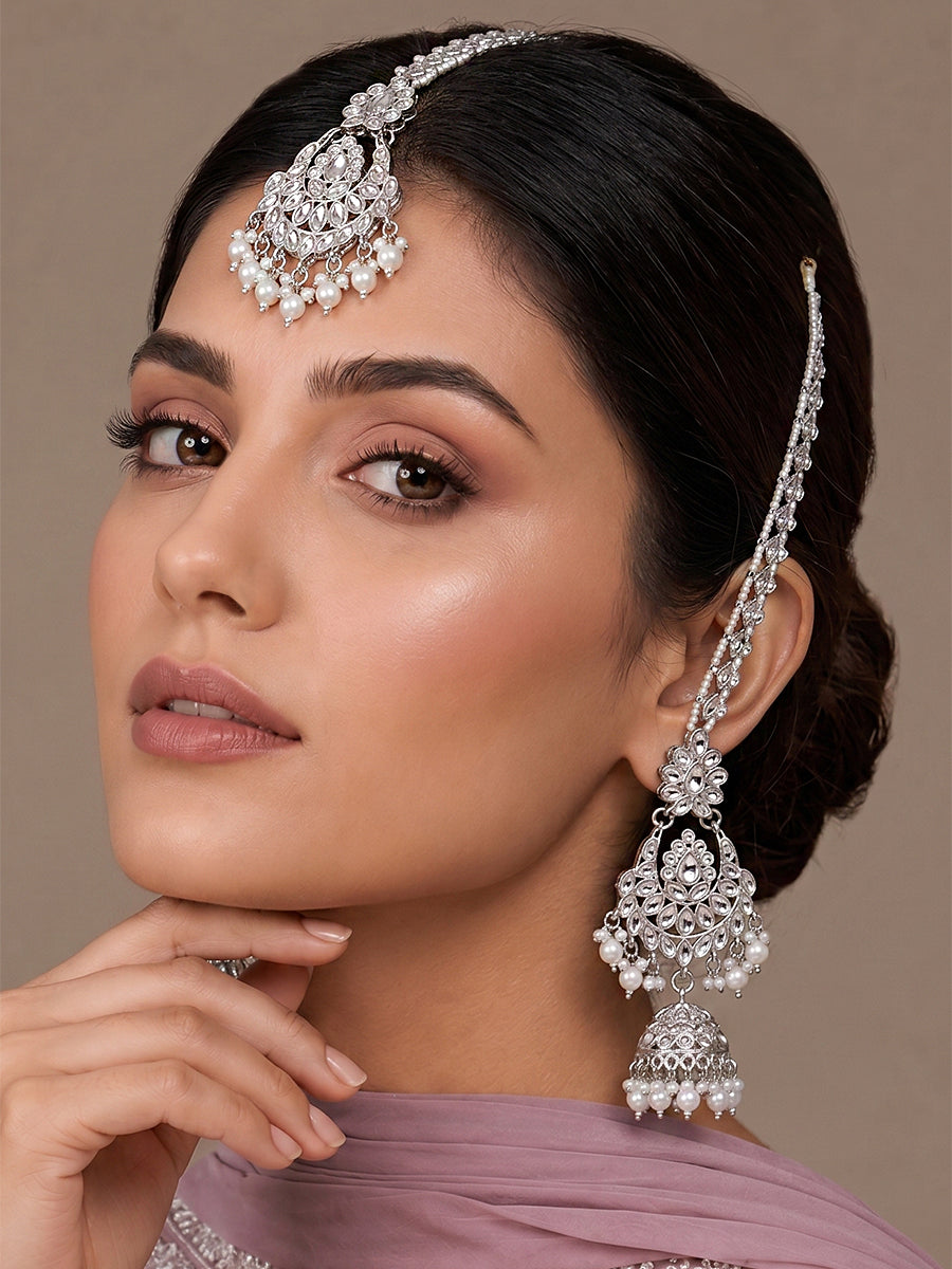 Ayeza Earrings & Tikka Luxury Indian Earrings for NRI Fashion