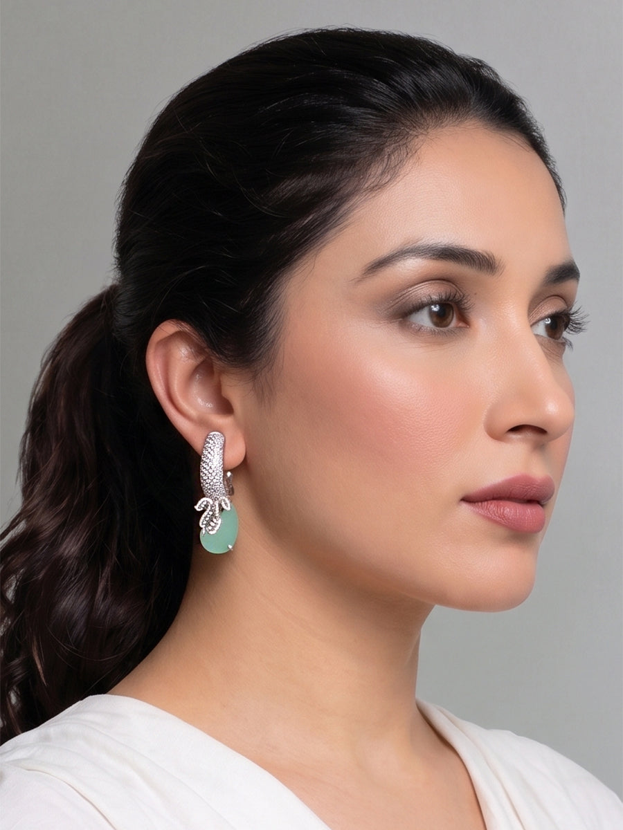 Layla Earrings-Mint Green