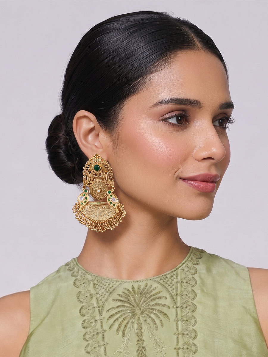 Bhavika Earrings-Green