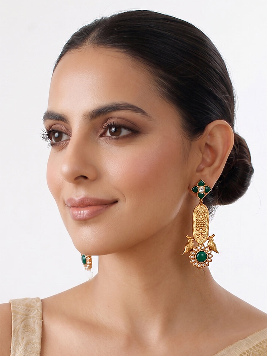 Nitanshi Earrings-Green