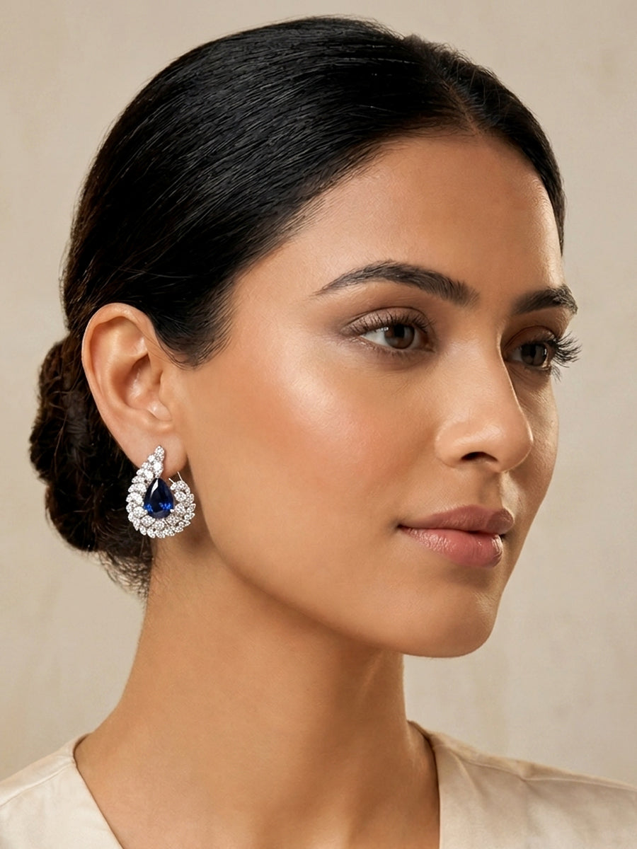Julia Earrings-Blue