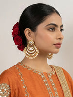 Ajisha Chandbali Earrings - gold
