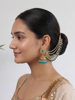 Shahin Ear Chain / Kaanchain-Green