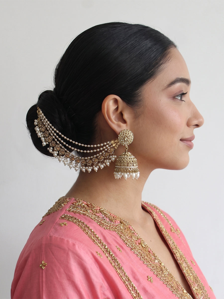 Neeti Ear Chain / Kaanchain-Gold
