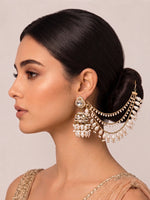 Dhruvi Ear Chain-Gold