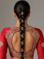 Shubhi Bun & Braid Hair Accessory - Maroon