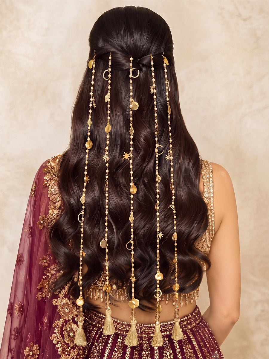 Falak Bun / Hair Accessory-Gold