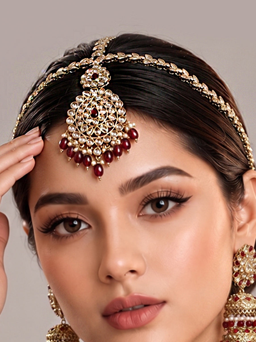 Saanvi Sheeshphool Mathapatti - Maroon