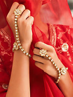Sanskriti Hand Harness/Bracelet-White