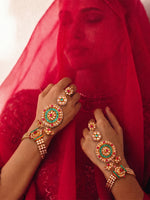 Ajmer Hand Harness/Bracelet-Multicolor