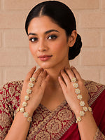 Shloka Hand Harness / Bracelet-Golden