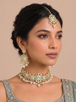 Firozpur Necklace Set - Aqua