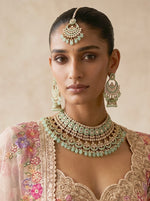 Aastha Necklace Set-Mint Green
