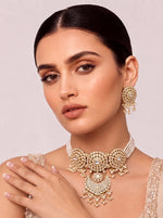 Udaipur Choker Necklace Set-Gold