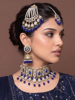 Asmara Necklace Set-Blue