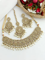 Shahin Necklace Set- White