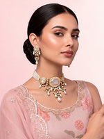 Nabhya Necklace Set-Moon Stone