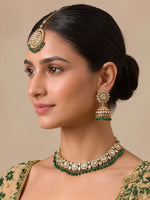 Reet Choker Necklace Set-Green