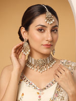 Aditi Choker Necklace set-Gold