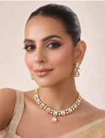Nishka Necklace Set-white