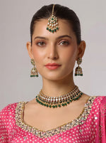 Ishanvi Necklace set - green
