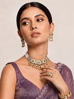 Nitara Bib Necklace Set-Multicolor