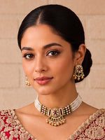 Sharvani Necklace Set-Multicolor