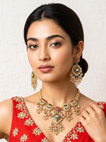 Sritika Bib Necklace Set-Multicolor