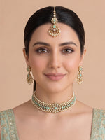 Revti Necklace Set-Mint Green